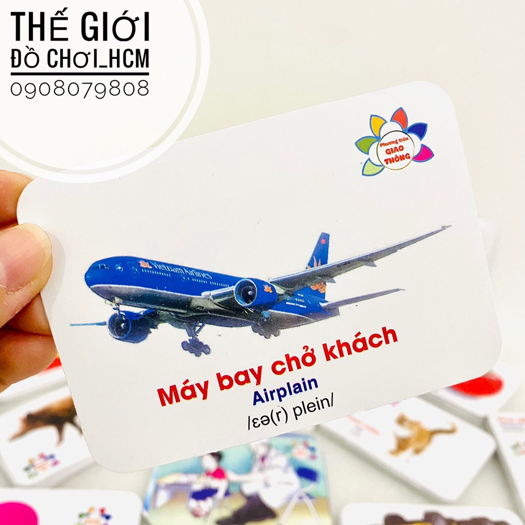 [TRỢ GIÁ- FLASHCARDS] Bộ thẻ học thông minh 416 thẻ song ngữ Anh- Việt cho bé học, phát triển tư duy, khám phá thế giới