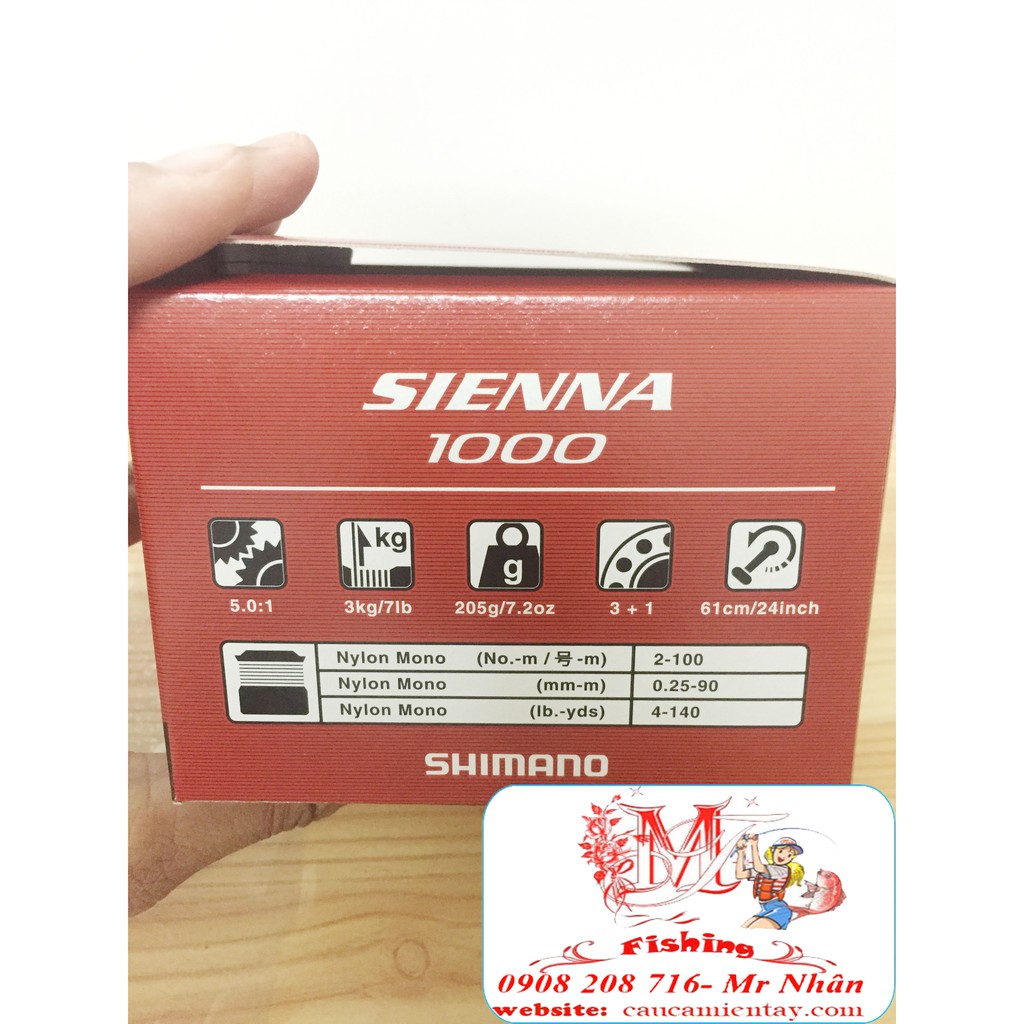 Máy câu cá Shimano Sienna 1000 2000 2500 3000 4000