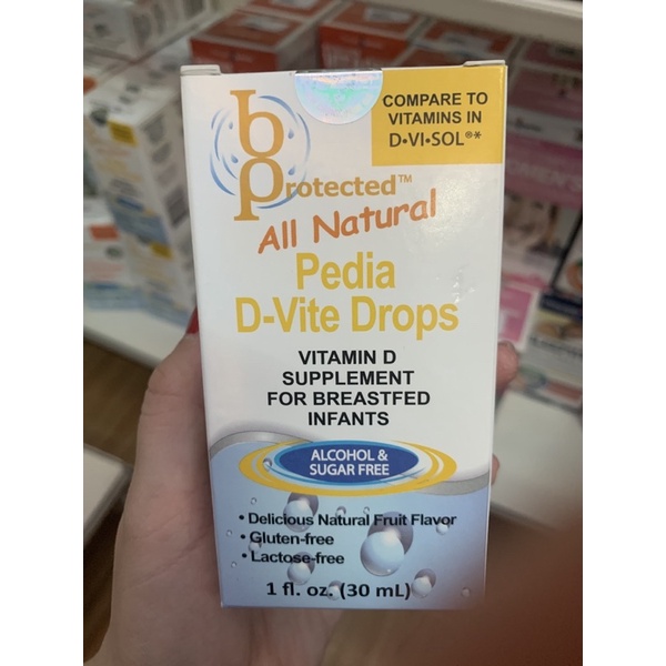 Thực Phẩm Bổ Sung Vitamin D Cho Trẻ, Chống Còi Xương Pedia D-Vite Drops (Chai 30ml)