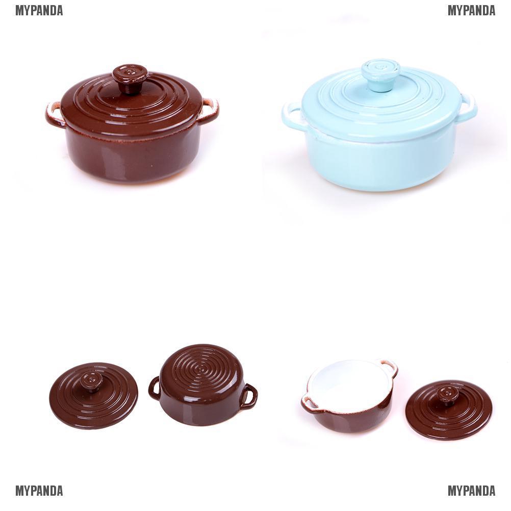 Nồi nấu trứng mini tỉ lệ 1: 12 trang trí cho nhà búp bê