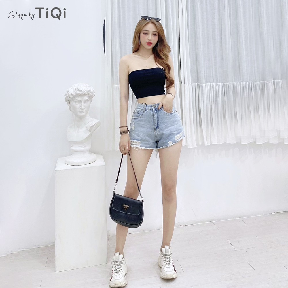 Quần Short Jean Nữ lưng cao TiQi Jeans S1-476 | BigBuy360 - bigbuy360.vn