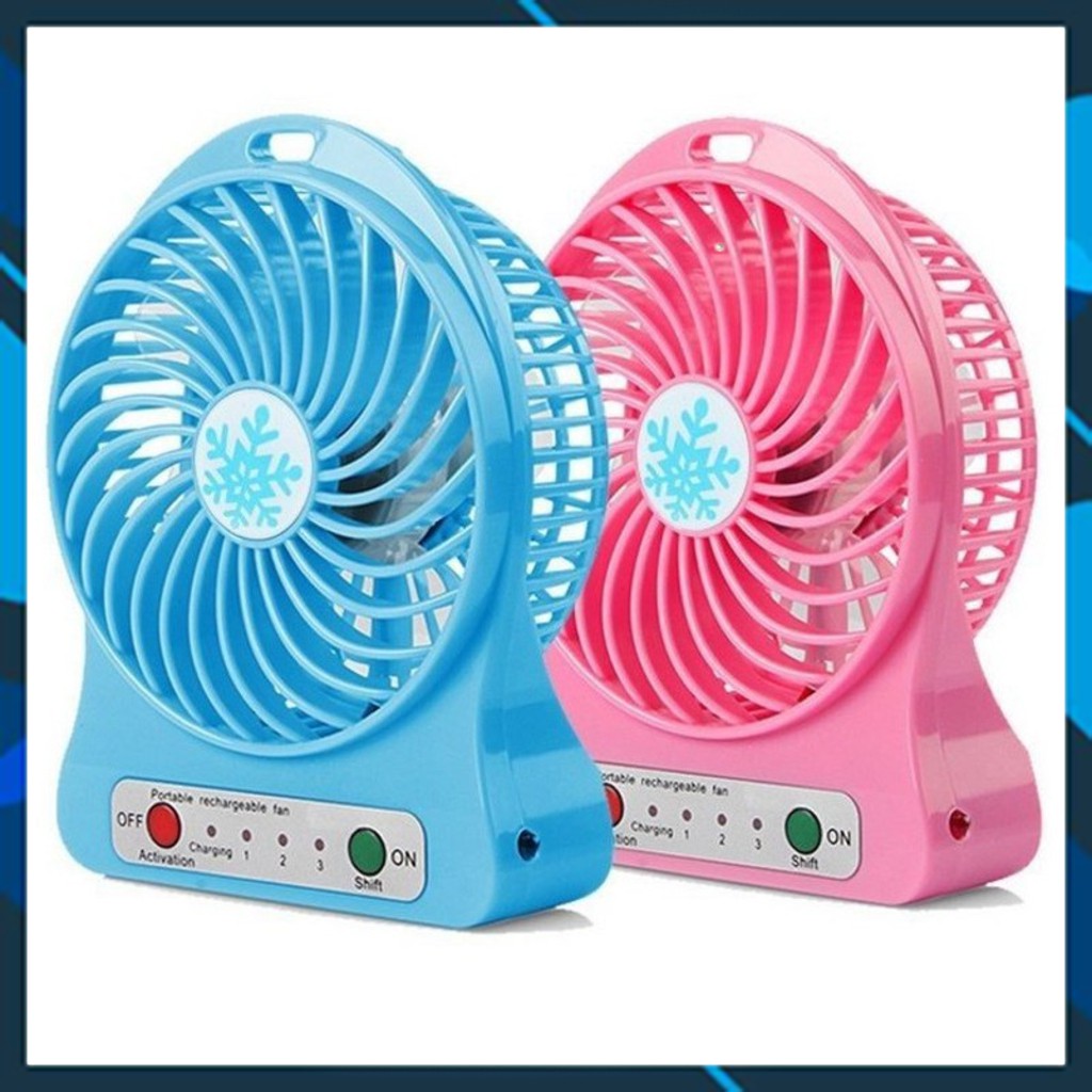 Quạt 3 Tốc Độ Mini Dùng Pin