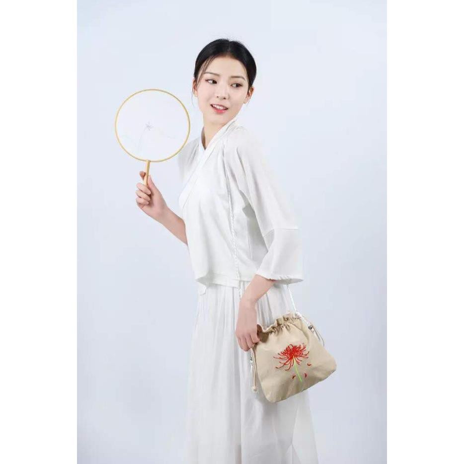 !!  Túi đeo chéo hoa bỉ ngạn có sẵn