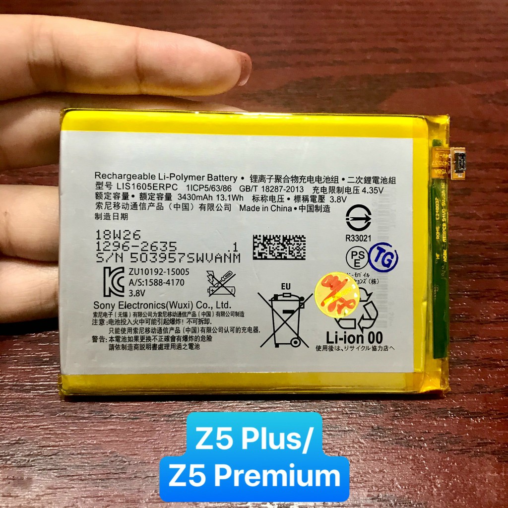 Pin Sony Xperia Z5 Plus/ Z5 Premium zin BH 6 tháng