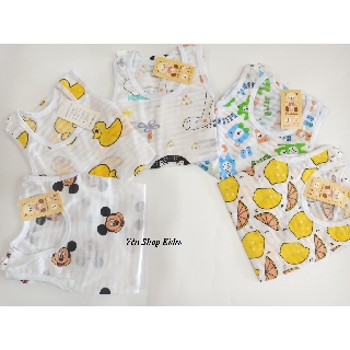 Bộ Ba Lỗ Sợi Tre Cho Bé (Size 6-16kg) (SP001148 )