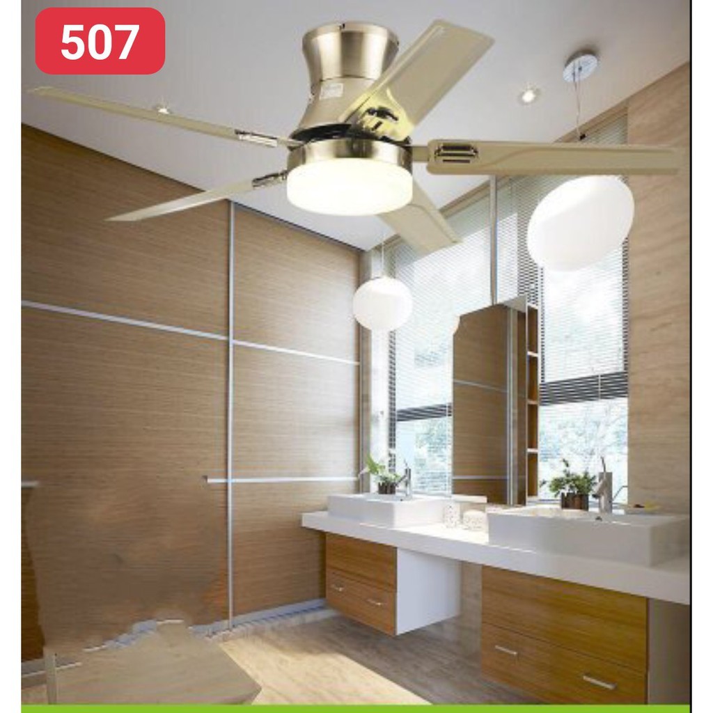 Quạt trần đèn Mã 507 phong cách Châu Âu phù hợp trang trí phòng khách... Tặng Kèm Móc Cao Su Treo Quạt [Bảo Hành 5 năm]
