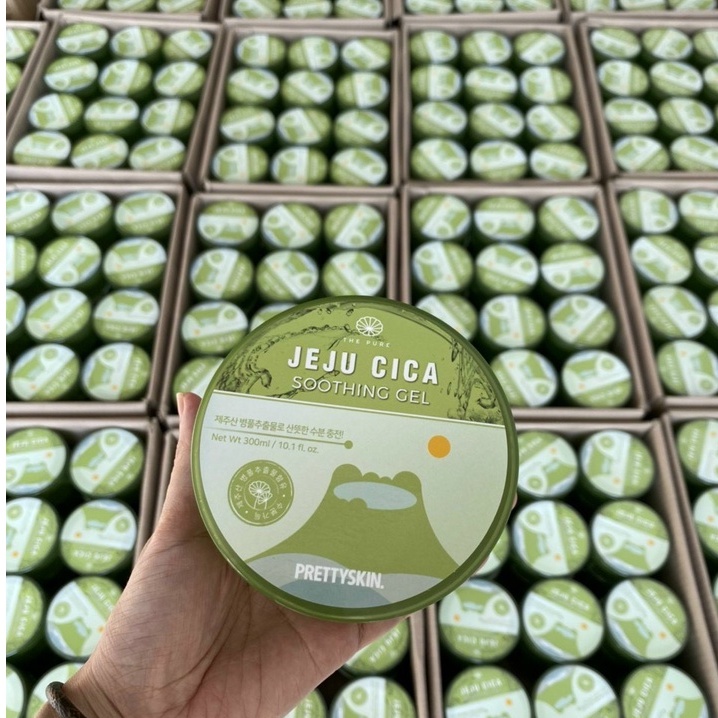 Gel Dưỡng Đa Năng Pretty Skin - PrettySkin Jeju Cica Soothing Gel 300ml