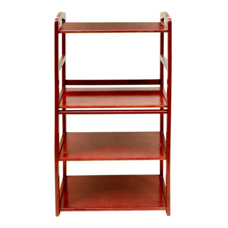 Kệ Lò Vi Sóng 4 Tầng Bằng Gỗ Cao Su( Cố Định)