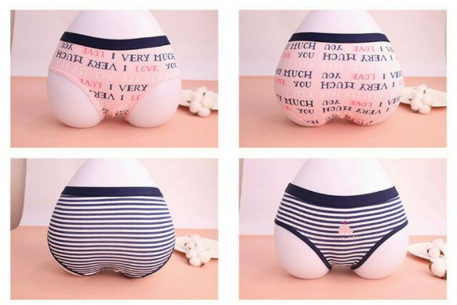 Quần lót nữ dễ thương họa tiết sao hồng kute