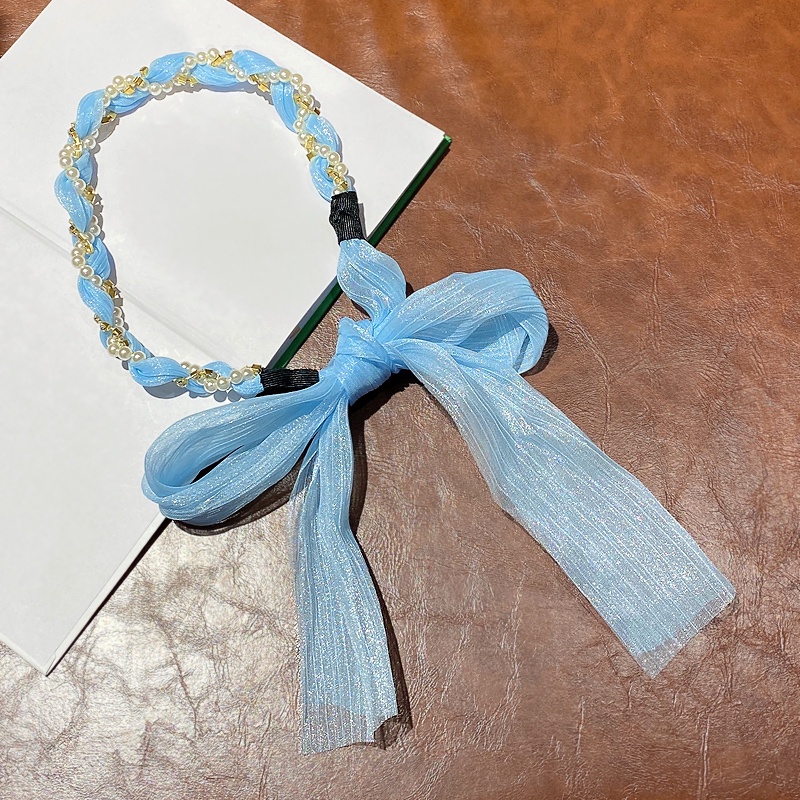 Băng Đô Cài Tóc Đính Ngọc Trai Giả Thiết Kế Mới Thời Trang Cho Nữ