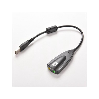 USB Sound card cao cấp 5Hv2 7.1 - Dây chia MIc và Loa từ cổng USB Hàng chính hãng