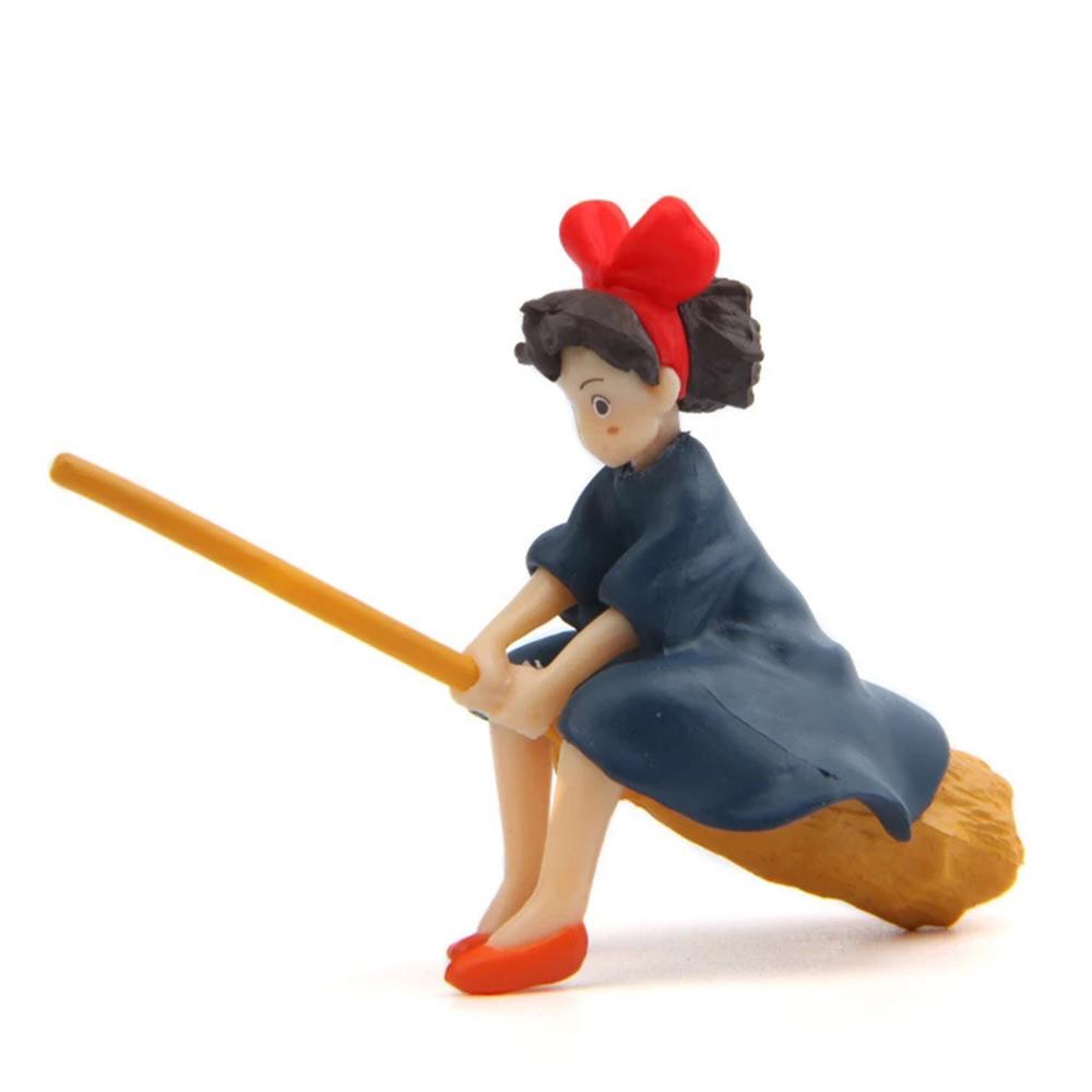 Preston Mô Hình Nhân Vật Hayao Miyazaki Đang Ngồi Trên Cây Chổi Bay Trang Trí Sân Vườn