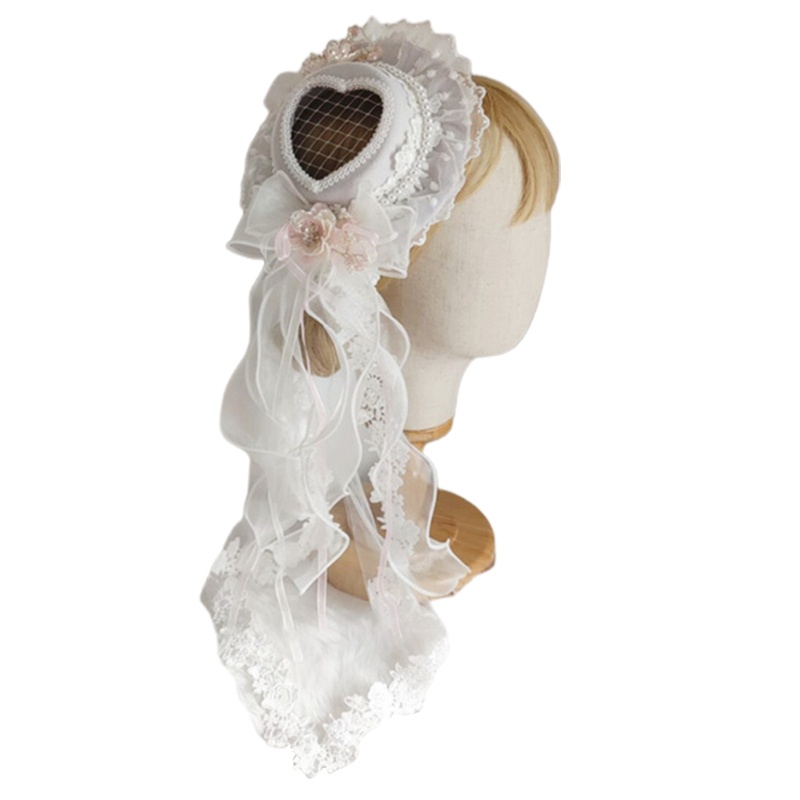 Nơ Cài Tóc Đính Hạt Phong Cách Lolita