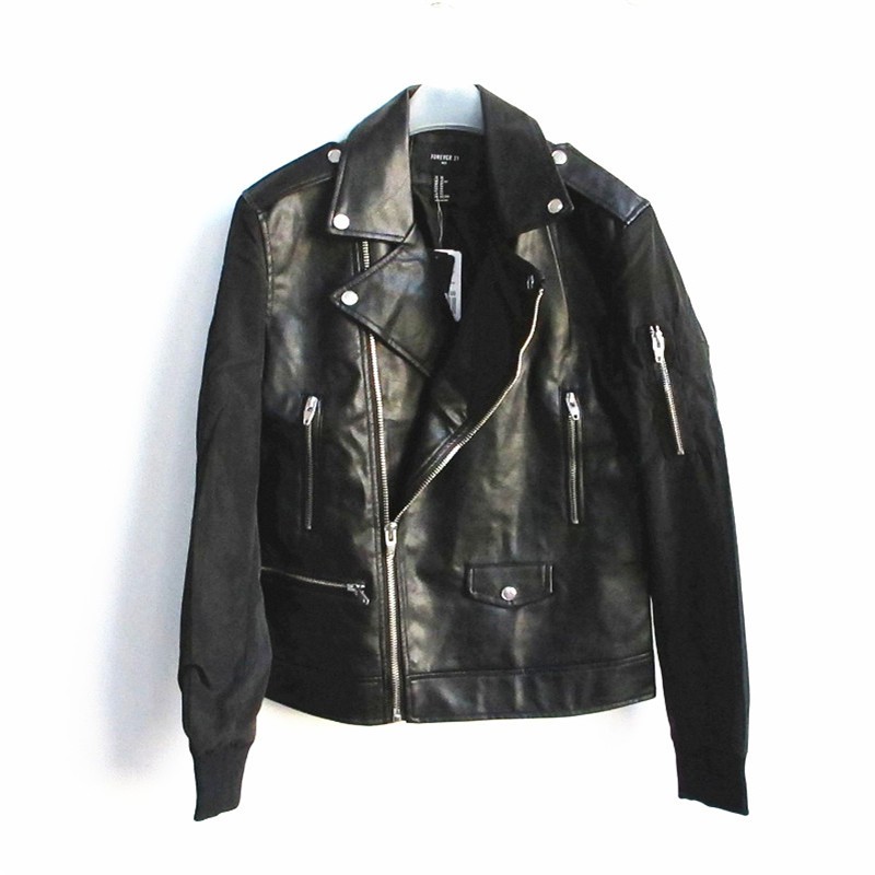 (TỔNG HỢP NHIỀU MẪU) ÁO DA BIKER JACKET FOREVER 21 AUTH CHÍNH HÃNG LẺ SIZE