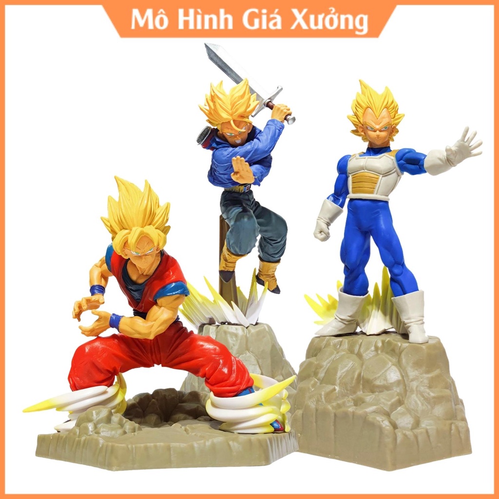 Mô hình Dragon Ball Bộ 3 Nhân Vật Songoku - Vegata - Trunks Cao 17-29 cm -  mô hình figure 7 viên ngọc rồng  giá xưởng