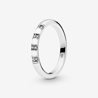 White & Blue Stripes Ring