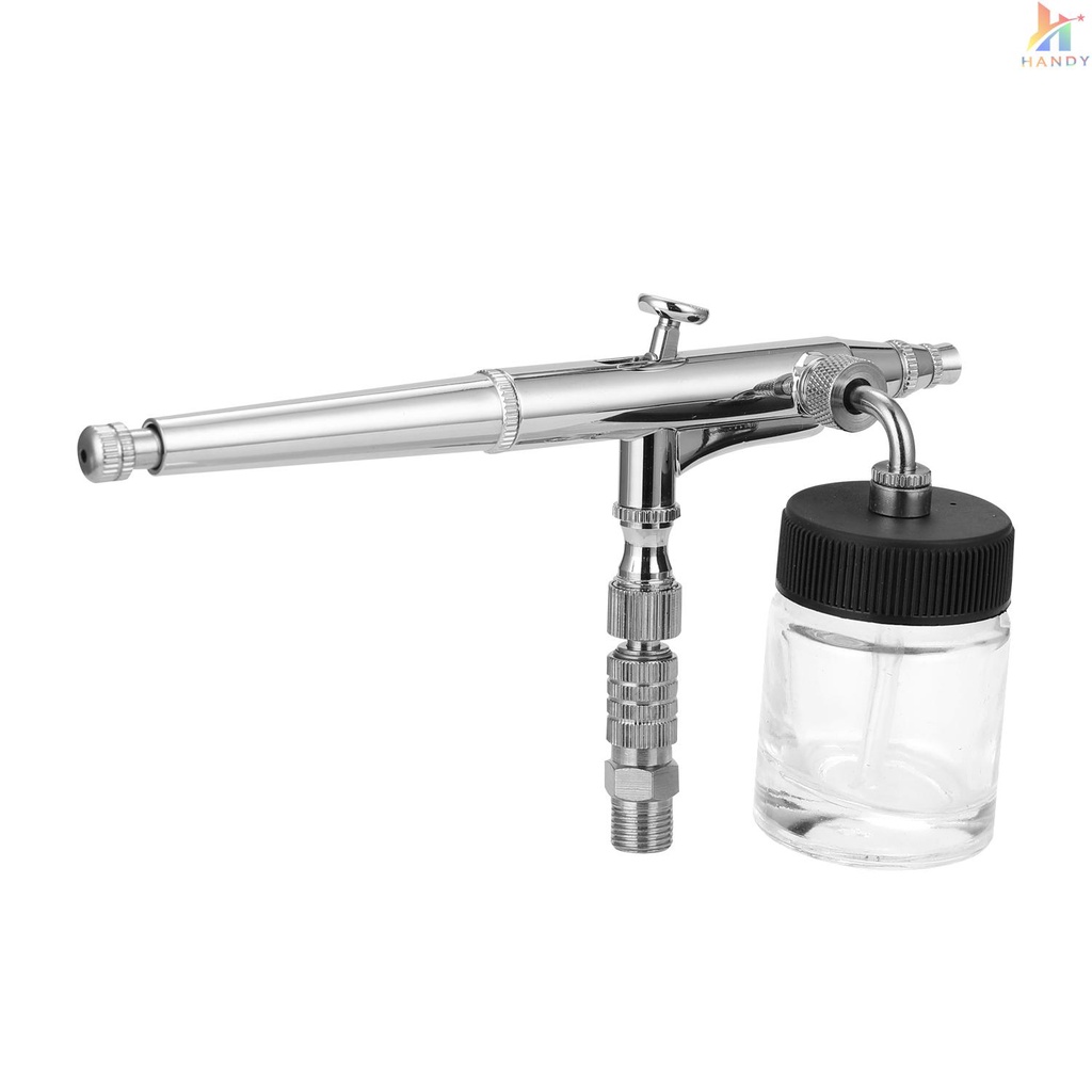 Bộ Cọ Vẽ Tranh Chuyên Nghiệp Với Đầu Nối G1 / 8 Và 2 Cốc Đựng Dung Dịch Lỏng 2 Kim + 2 Đầu Phun