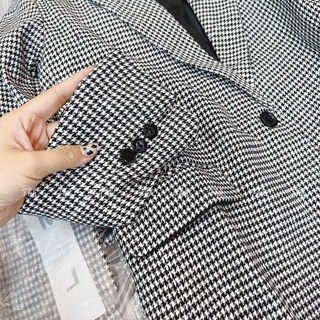 Blazer kẻ 2 lớp