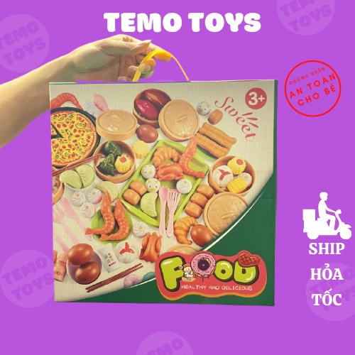 Đồ chơi cho bé gái nấu ăn nhà bếp 88 chi tiết rèn luyện sự khéo léo TEmo Toys