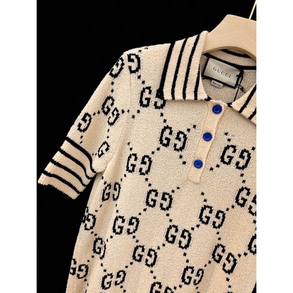 Áo len polo tay ngắn cho nữ thương hiệu Gucci GC cao cấp