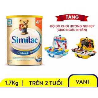 (Mẫu mới nhất)1 lon sữa Similac số 4 1.7kg tặng kèm bộ đồ chơi