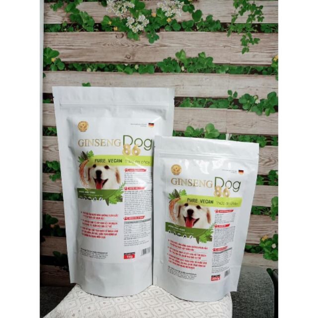 THỨC ĂN HẠT CHAY VEGAN CHO CHÓ GINSENG Dog​ 86