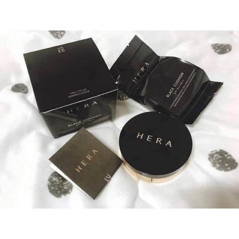 Set Phấn Nước HERA Kèm Lõi BLACK CUSHION SPF 34 PA++ CHÍNH HÃNG