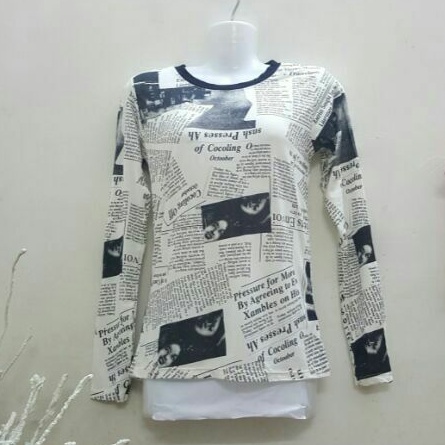 ÁO HỌA TIẾT TỜ BÁO