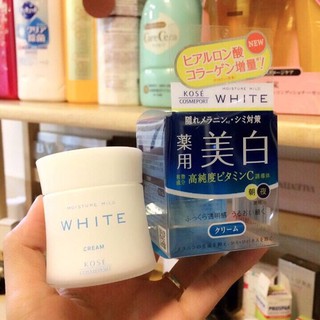 KEM DƯỠNG TRẮNG DA KOSÉ MOISTURE MILD WHITE CREAM 55G CHÍNH HÃNG - 3698