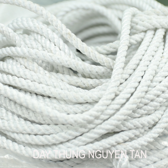 Dây thừng trắng 8ly công nghiệp dùng để trang trí