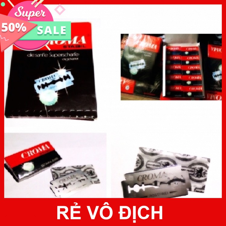 [Hot]-Hộp 10 lưỡi Dao Lam Croma