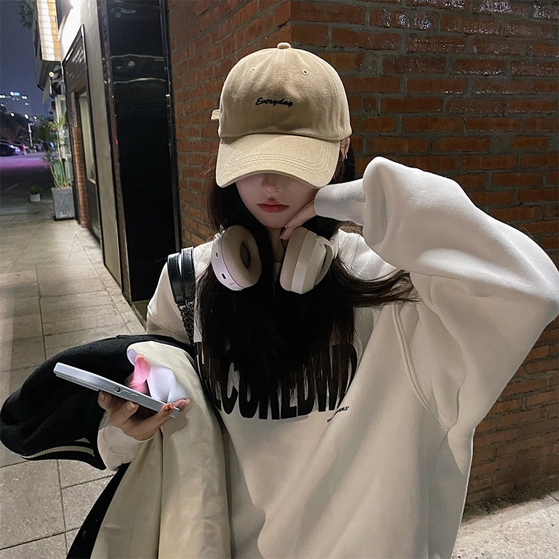 Mũ Lưỡi Trai ♥️ Thêu chữ Ground, Chất liệu vải Kaki cao cấp, Phong cách Hàn quốc - Hazis Store