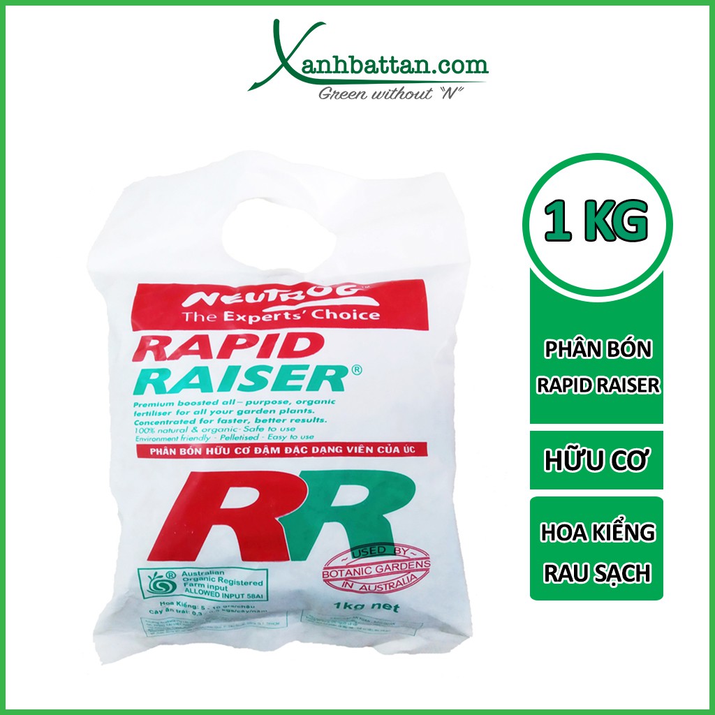 Phân bón hoa hồng Rapid Raiser Dạng hữu cơ 1 Kg