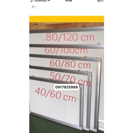 Bảng fooc trắng viết bút lông