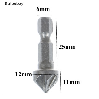 [Rut] 6 Flute Countersink Drill Bit Chamfer Cutting Woodworking Tool hexagon handle VN551