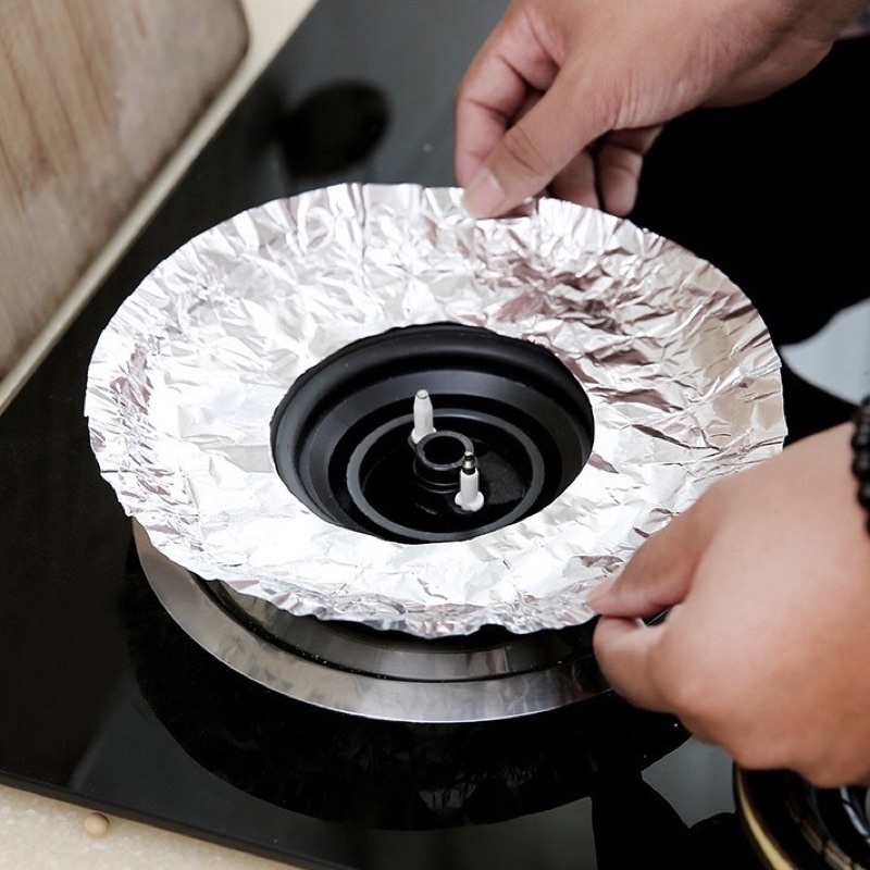 Sét 10 tờ lót bếp ga tròn giúp bảo vệ bếp ga sạch sẽ