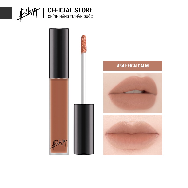 Son kem lì Bbia Last Velvet Lip Tint Version 8 - 34 Feign Calm 5g - Bbia Official Store