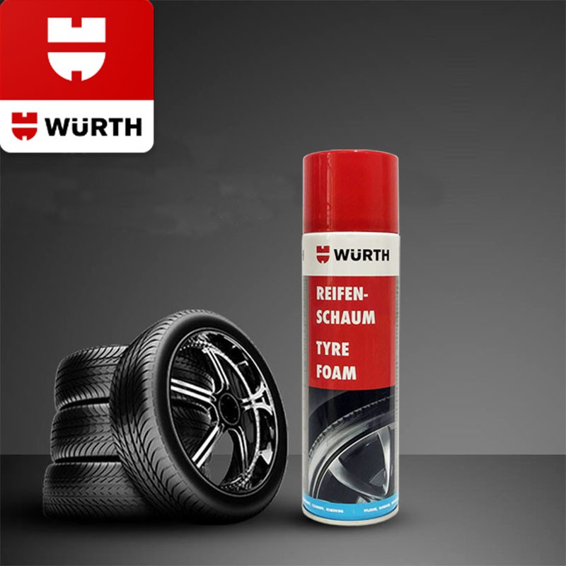 Bọt bảo dưỡng lốp vỏ xe Wurth Tyre care foam 500ml