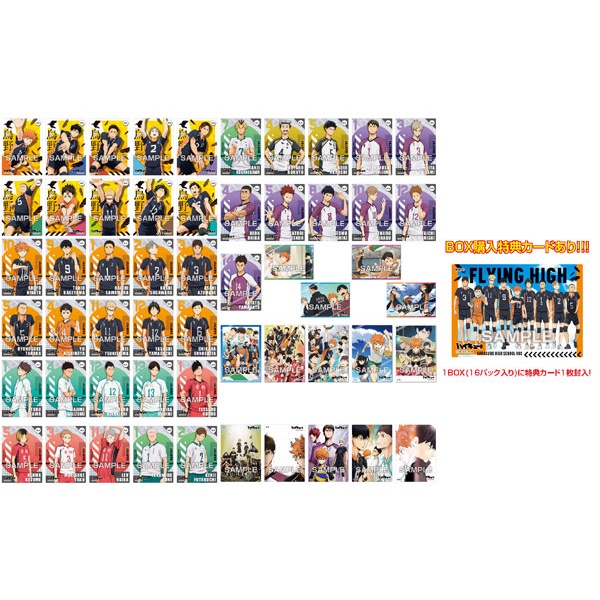 Haikyuu Clear BOX Card ver1 ver 2 card nhân phẩm card trong Kageyama Hinata Oikawa Suga Atsumu Kenma