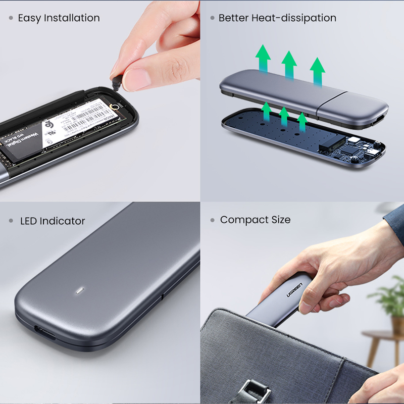 UGREEN SATA Ổ Cứng Ssd M2 Chuyển Đổi M.2 Sang Usb Type C 3.1 Ssd Cho Nvme M.2 Ssd | BigBuy360 - bigbuy360.vn