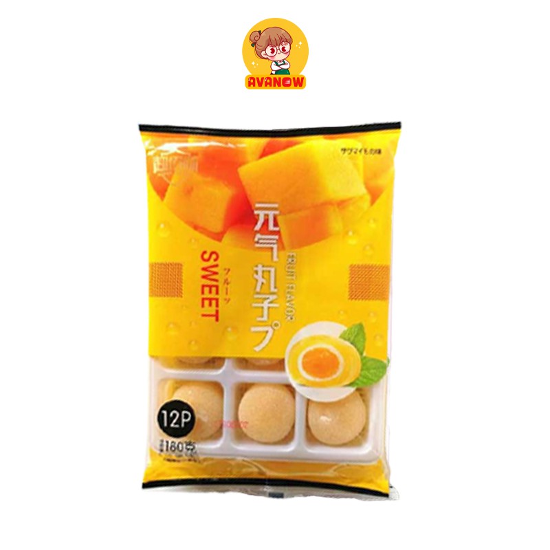 Bánh mochi Đài Loan nhân kem trái cây 🍣 Avanow 🍣 180g 12 cái