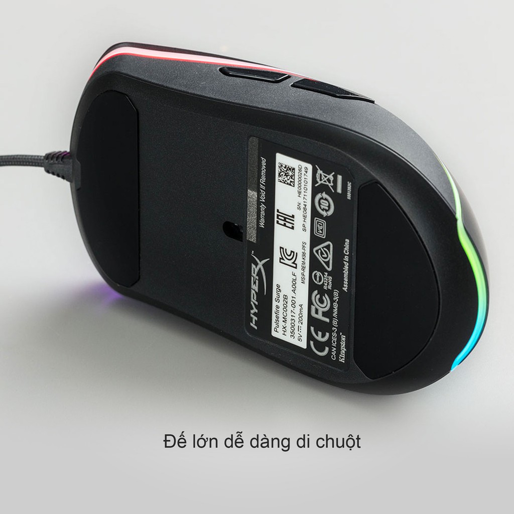 Chuột gaming HyperX Pulsefire Surge RGB_HX-MC002B - Hàng Chính Hãng