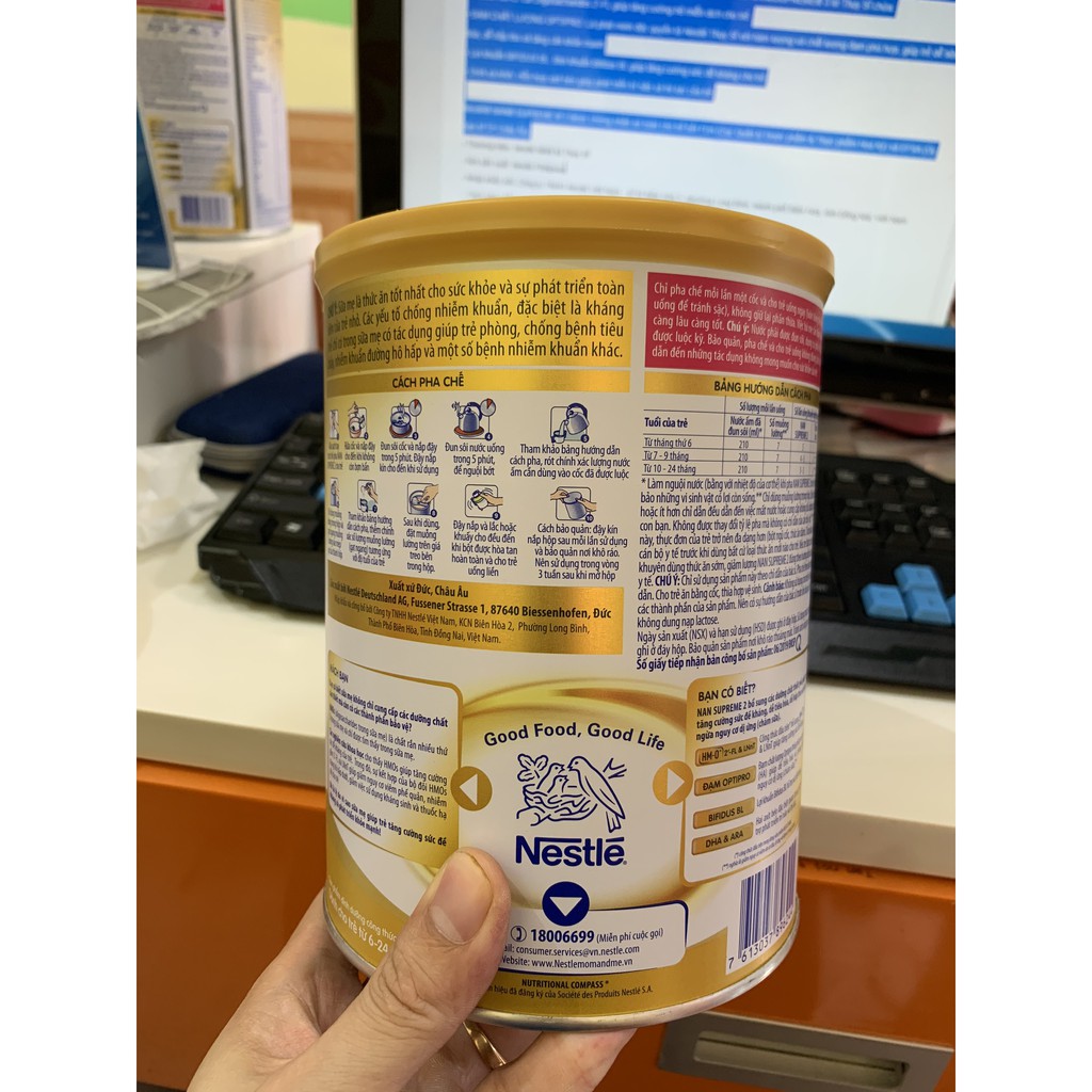 Sữa bột Nan Supreme 1,2,3