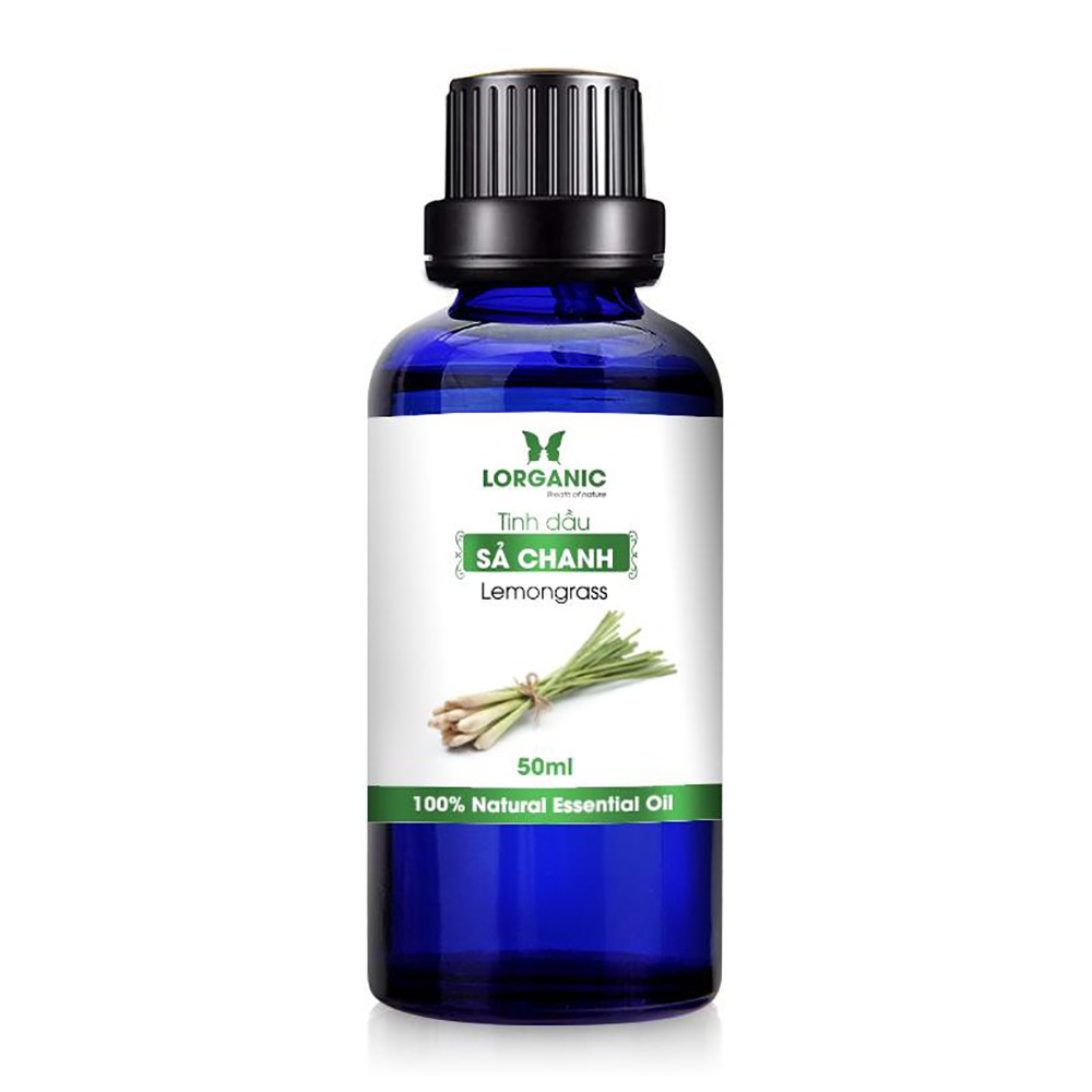 [FREE SHIP 50K] Tinh dầu sả chanh Lorganic Lemongrass 100% Natural Essential Oil 50ml