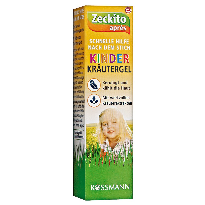 Kem bôi trị muỗi đốt Zeckito après Kinder Kräutergel.