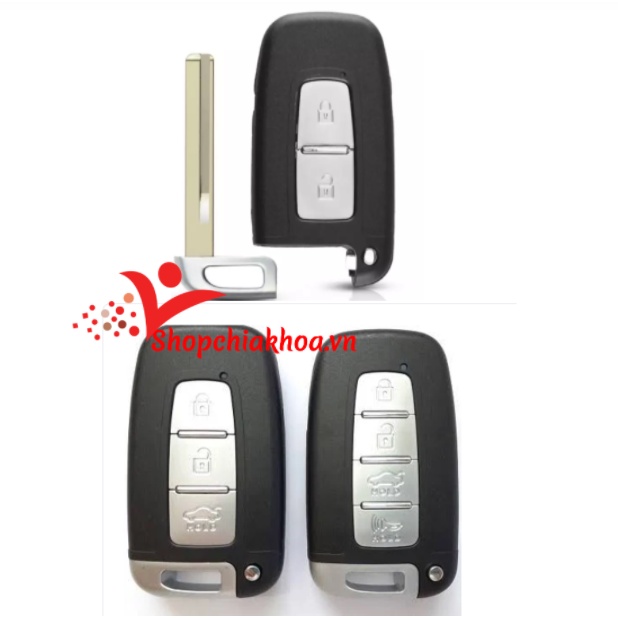 Vỏ chìa khóa smarkey Kia, Huyndai hàng chuẩn theo thông số chìa zin đầy đủ logo kèm theo