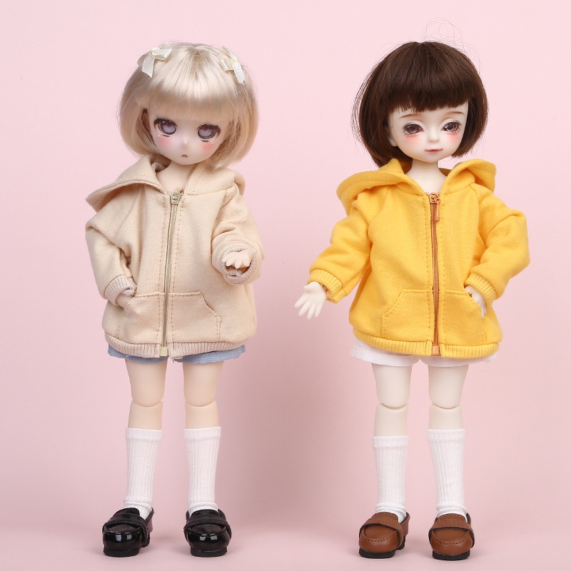 Áo Khoác cardigan Họa Tiết Thỏ Dễ Thương Cho Búp Bê Tỉ Lệ 1 / 6