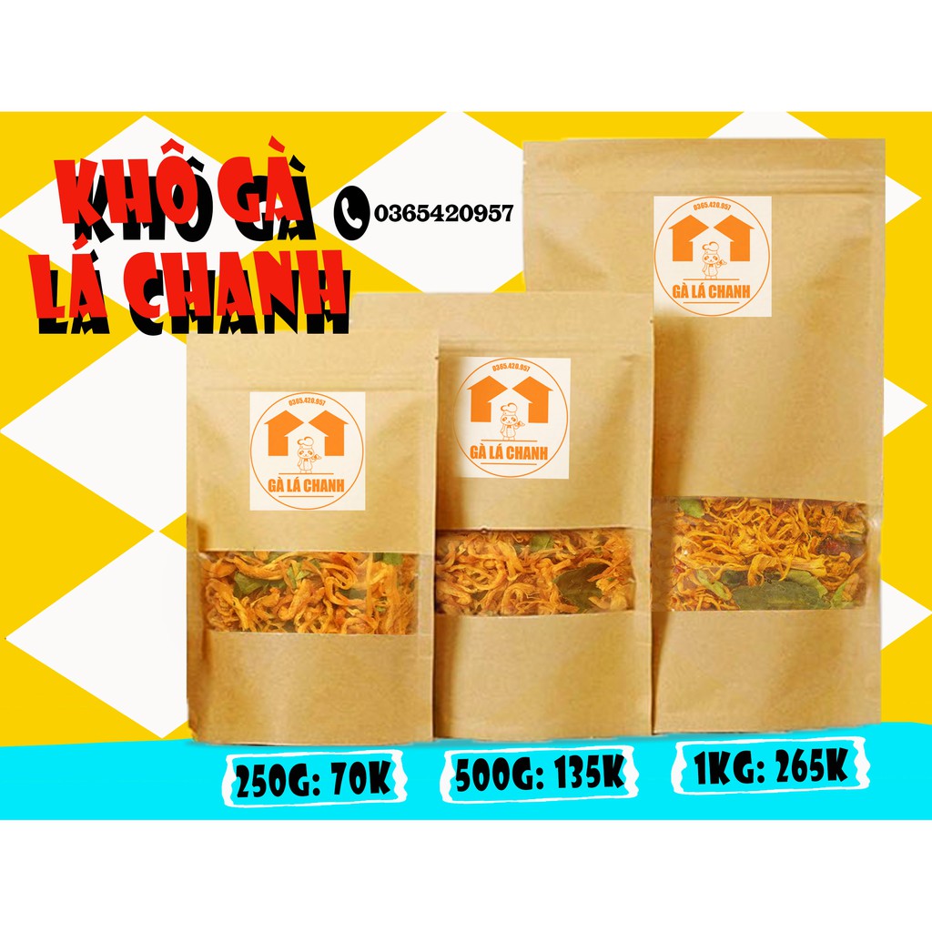 250G KHÔ GÀ LÁ CHANH LOẠI I