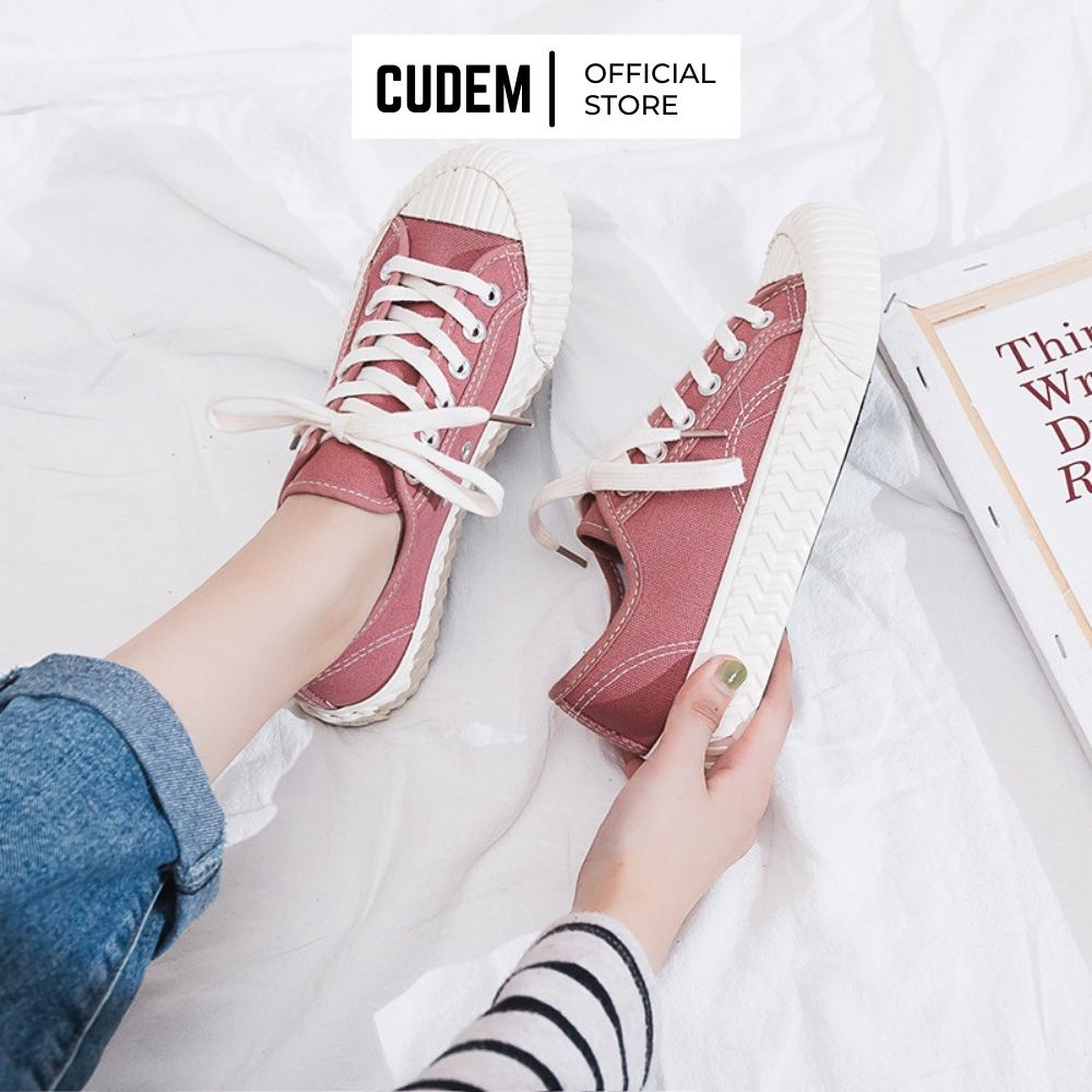 Giày thể thao ny nữ, giày sneaker nữ mũi nhăn Hàn Quốc xinh xắn ( Kiểu dáng Convers cổ thấp ) | BigBuy360 - bigbuy360.vn