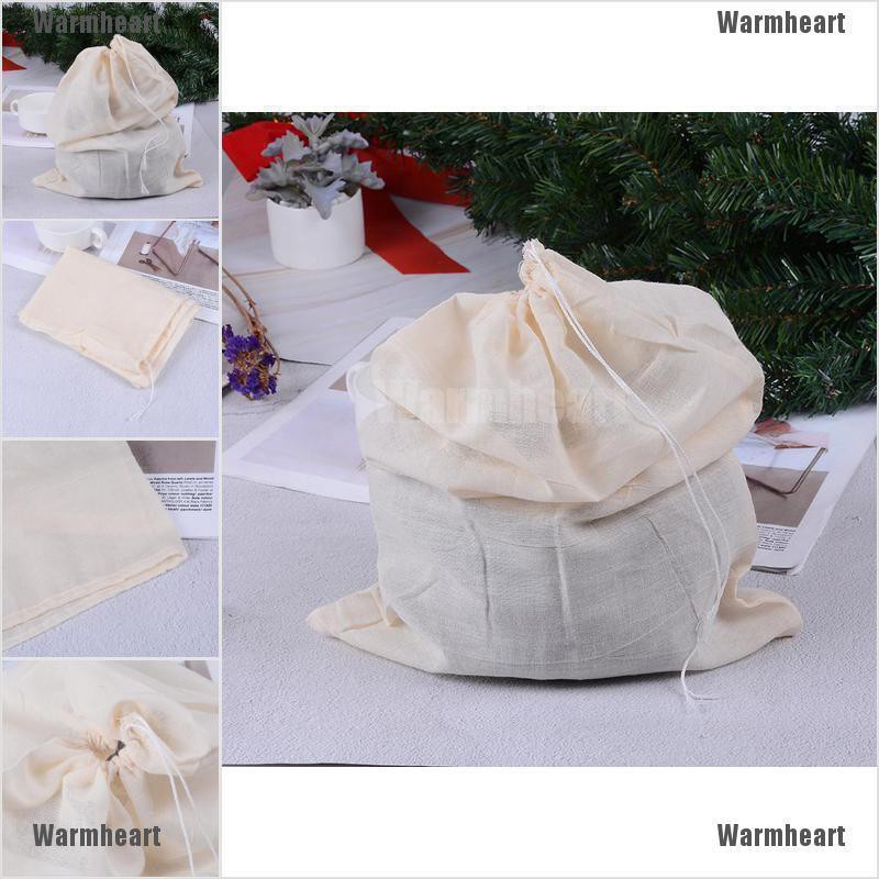 Warmheart Reusable Nut Almond Milk Strainer Bag Tea Coffee juices Filter Cheese Mesh Cloth